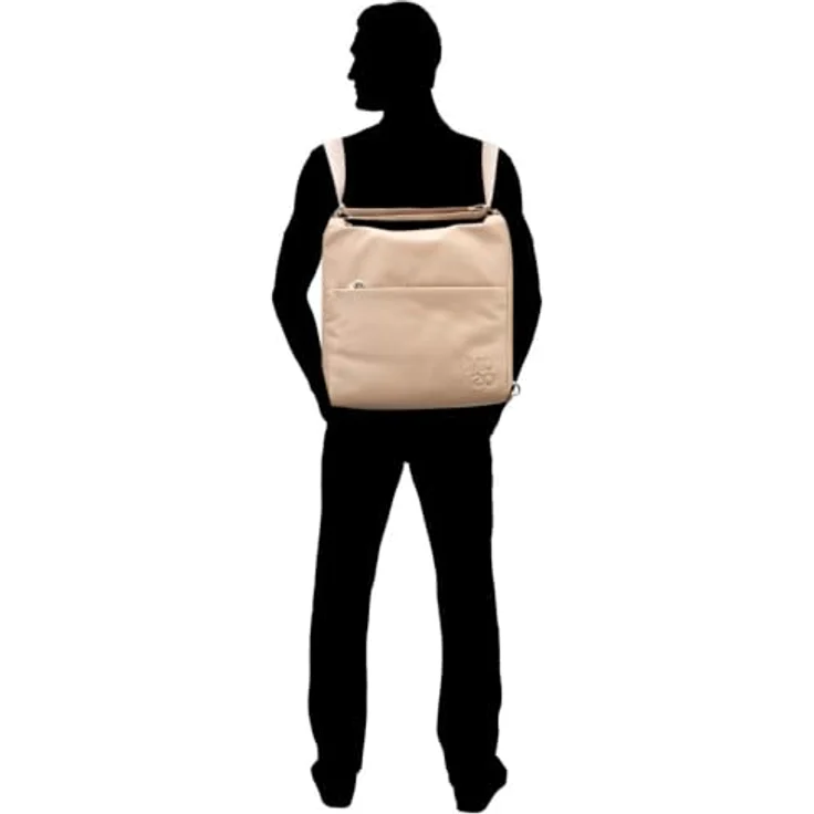 Mandarina Duck MD20 Schultertasche aus Leder, 32.5 cm, weiß – Bild 4