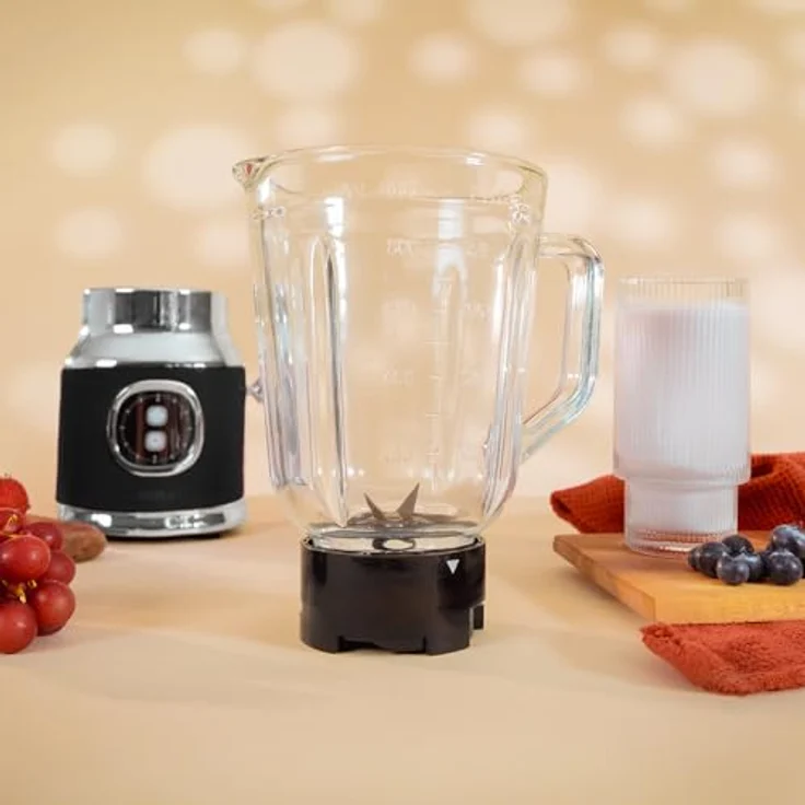 Cecotec RetroTwist Black, Standmixer im Vintage-Design mit kraftvollem Motor und Edelstahl-Mixbehälter – Bild 6