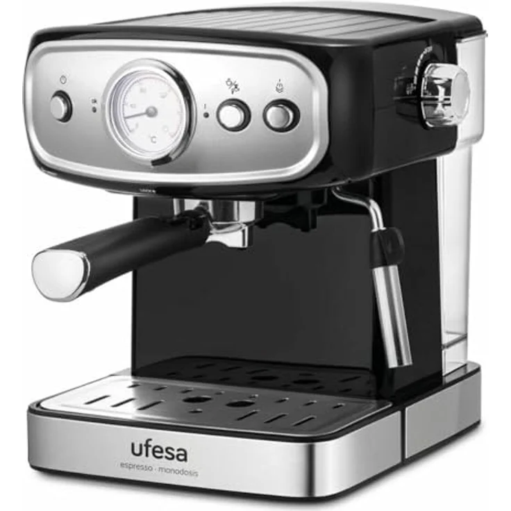 Ufesa CE7244 Brescia Espresso- und Cappuccino-Kaffeemaschine, 20 Bars, 850W, 1.5L Tank, Tassenwärmfunktion – Bild 1