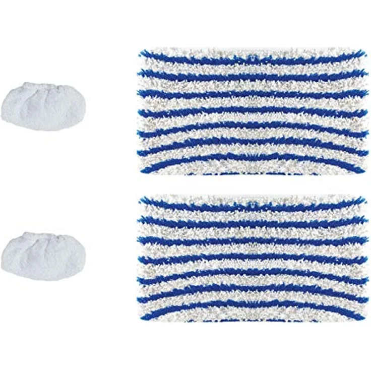 Polti PAEU0357 Set mit 2 Tüchern und 2 Schwammhüllen für Dampfreiniger, Kunststoff