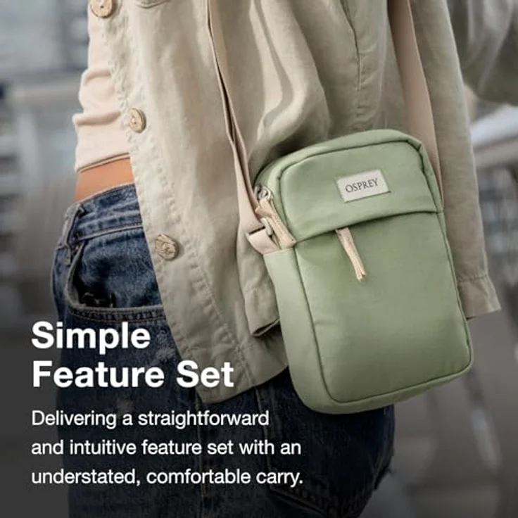 Osprey Arcane Mini Bag Umhängetasche, 16 cm x 5 cm x 20 cm, grau, 100% Polyester – Bild 7