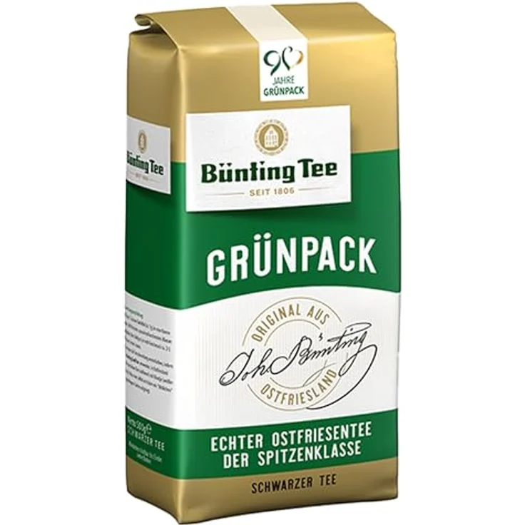Bünting Tee Grünpack, 500g loser Tee – Bild 2