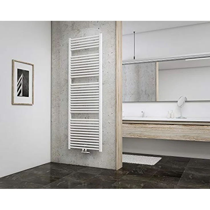 Schulte Badheizkörper München, 177 x 60 cm, 1129 Watt, Mittelanschluss, alpinweiß, Design-Heizkörper, EP18060-M 04 – Bild 2