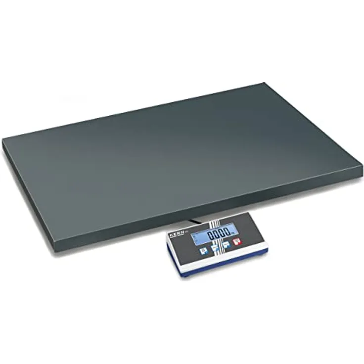 KERN Paketwaage EOE 150K50XL, Personenwaage mit hoher Mobilität, Wägebereich max. 150 kg, Ablesbarkeit 50 g, Linearität 100 g, schwarz