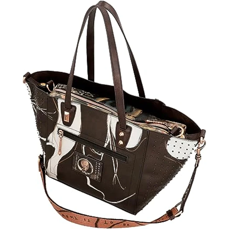 Anekke Shopper Nature Edition, Polyurethan mit Reißverschlussfach und herausnehmbarer Innentasche, bunt – Bild 6
