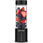 ZEEGMA Vitamine GO Tragbarer Mixer für Cocktails und Smoothies 300W, Personal Blender, Mini-Mixer 450ml mit 6 Klingen, 2 Geschwindigkeiten Akku 5000 maH, 25 Anwendungen pro Ladung