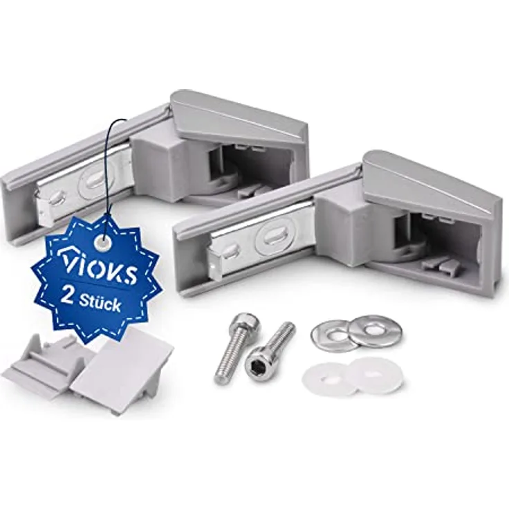 VIOKS 2x Kühlschrank Scharnier Ersatz für Kühlschrank Scharniere Liebherr 9590178 - Scharnier Reparaturset für Liebherr Kühlschrank Türgriff