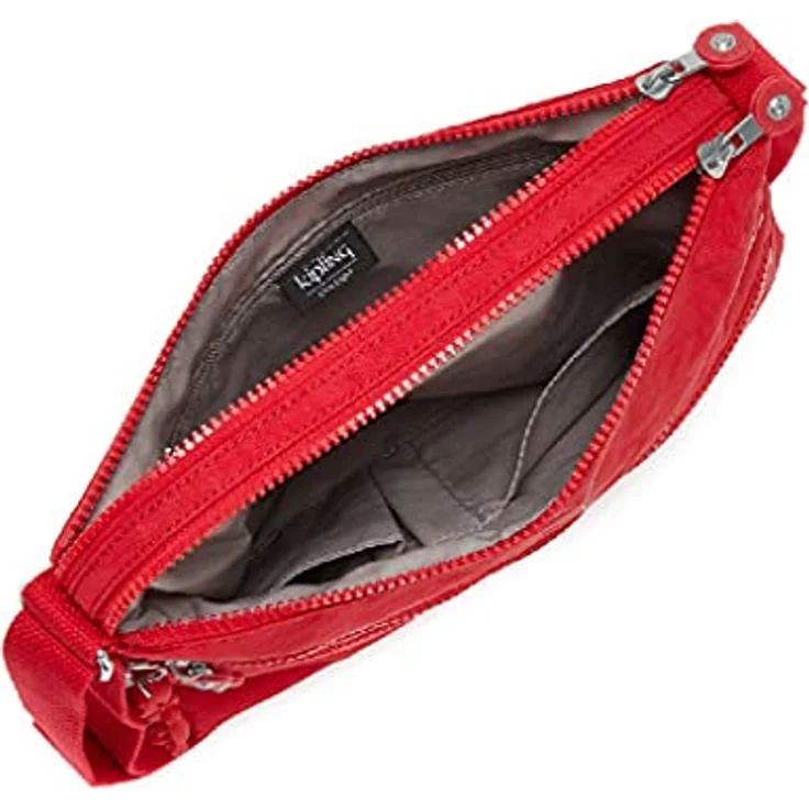 Kipling Alvar Umhängetasche, Damenhandtasche, 33 cm, modern, rot, stufenlos verstellbarer Umhängeriemen – Bild 5
