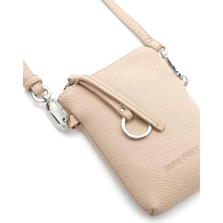 Suri Frey Handyetui Debby, Umhängetasche in Beige, vegan, Echtleder-Optik, 13 x 18 x 3 cm – Bild 8