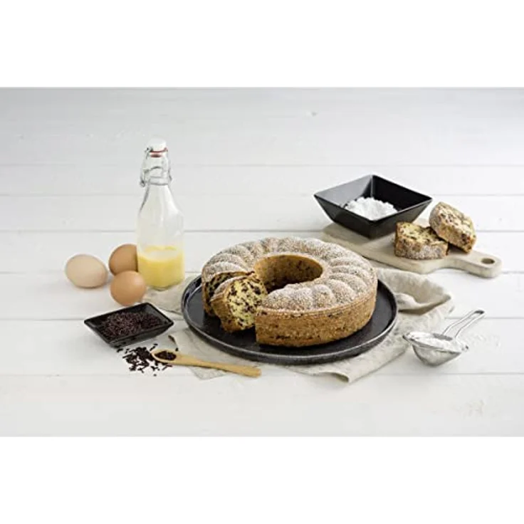 Zenker Springform Flach- und Rohrboden Ø 28 cm Backform mit 2 Böden, Profi-Kuchenformen-Set, mit hochwertiger Antihaftbeschichtung, einfaches Entformen für saftige Kuchen und Torten, Menge: 1 Stück – Bild 9