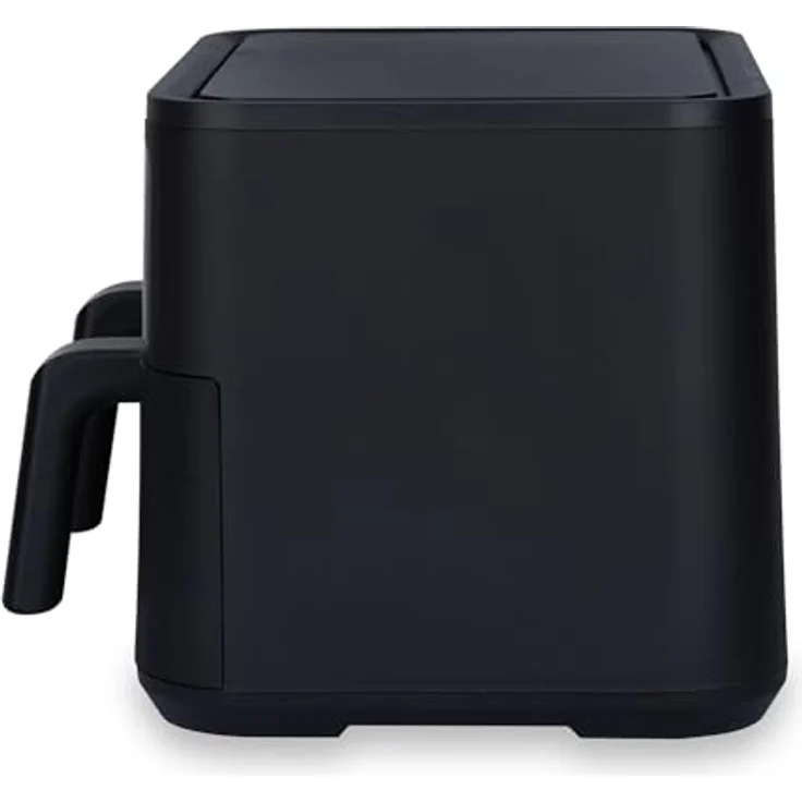 H.Koenig Airfryer Fritteuse ohne Öl, 2 Becken, XXL FRY900, doppelte Kapazität 9 l, verstellbar 80 – 200 °C, 5 Kochmodi, Timer 60 Minuten, 8 Programme, Touchscreen, silber – Bild 3