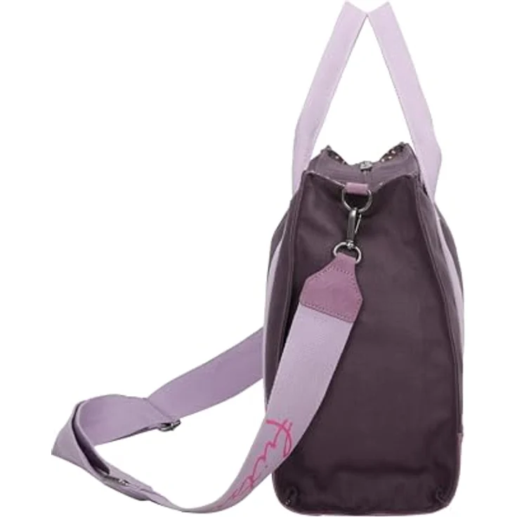 Fritzi aus Preußen Handtasche, Canvas Handtasche 40 cm, Violett, abnehmbarer Schulterriemen zum crossbody Tragen – Bild 5