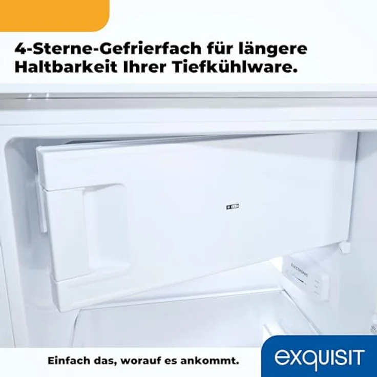Exquisit Einbau-Kühlschrank EKS201-4-E-040E, 181 L, 4*-Gefrieren, Alarm, Weiß – Bild 9