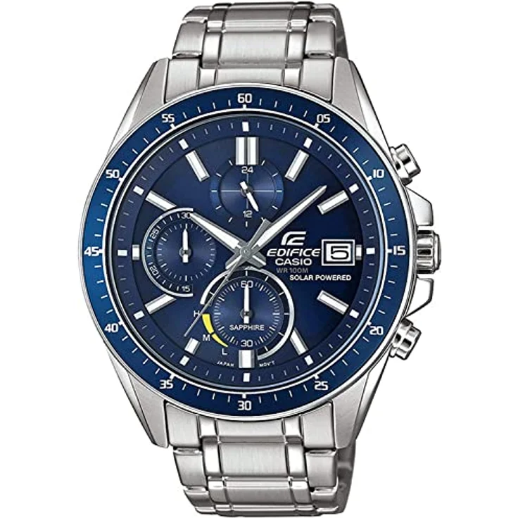 Casio Herren Chronograph Solar Uhr mit Edelstahl Armband EFS-S510D-2AVUEF – Bild 1