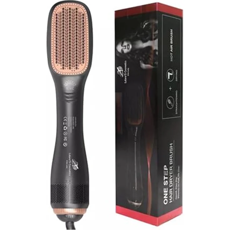 Lalano`S Cosmetics Haartrockner One Step Volumizer Hair Dryer Warmluftbürste, 1200,00 W, 3 in 1 Hairstylist Haarglättbürste, mit Keramik-Heiztechnologie und Ionisator, Cool, Low und High Temperatur einstellbar – Bild 1