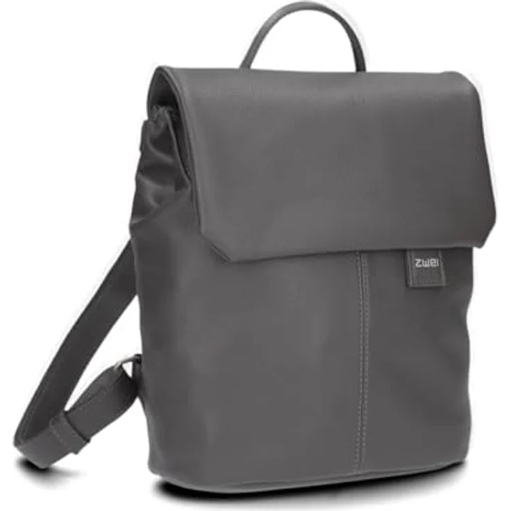 Zwei Mademoiselle.M City Rucksack, 29 cm, grau, 100% Polyurethan, 24 x 13 x 29 cm – Bild 1