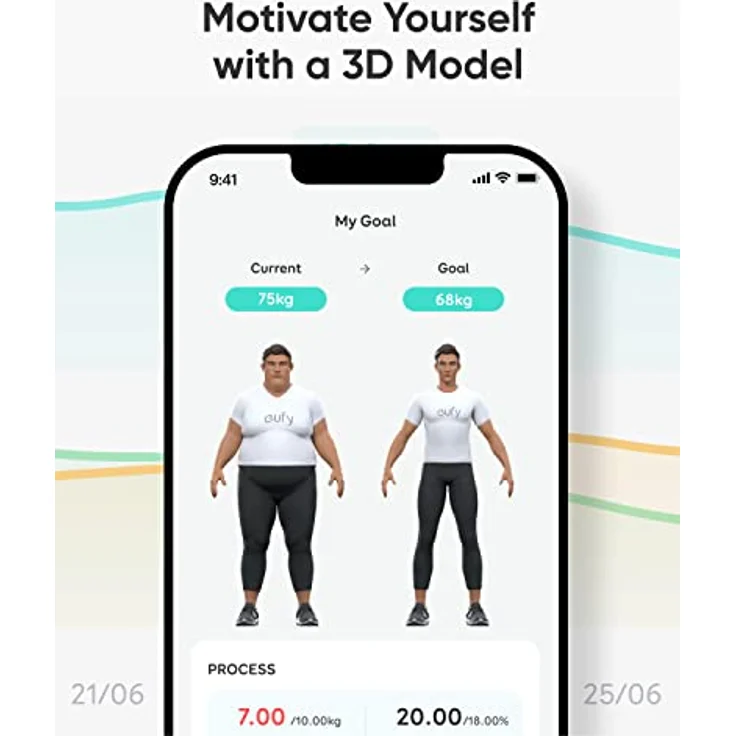 eufy by Anker WLAN Fitness Tracking Smart Scale P3, digitale Körperwaage mit 16 Messwerten, Herzfrequenz, BMI, Bluetooth, mit virtuellem 3D-Körpermodell - Weiß – Bild 4