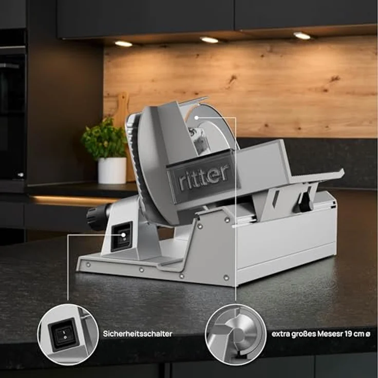 ritter Allesschneider Ritter Feinschneider tondo13, präzises Schneiden, edles Design – Bild 5