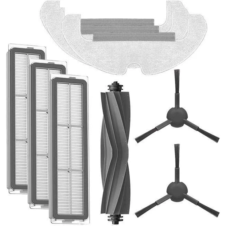 Dreame Zubehörset für D10s Plus, Hauptbürste, 2 Seitenbürsten, 3 Filter und 3 Wischpads – Bild 1