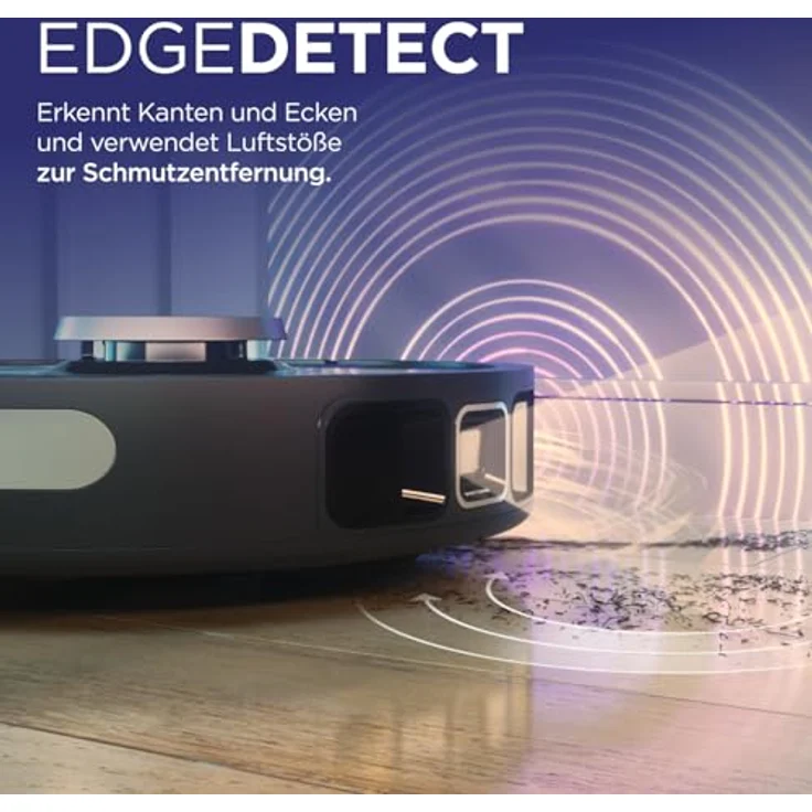 Shark PowerDetect Saugroboter RV2820VEEU, selbstleerend mit 3D- & LiDAR-Navigation, Anti-Allergen- & Anti-Geruch-Basis, NeverStuck-Hindernisumgehung, für Teppiche, Hartböden & Tierhaare, WiFi/App/Alexa, Schwarz - Preisvergleich – Bild 4