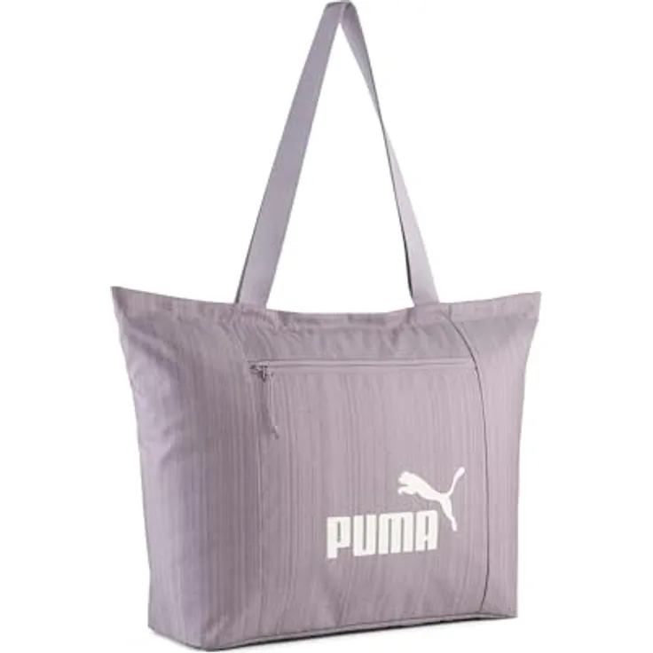 PUMA Shopper Base 19 l Damen Einkaufstasche mit geräumigem Hauptfach und Reißverschlusstaschen, Schwarz