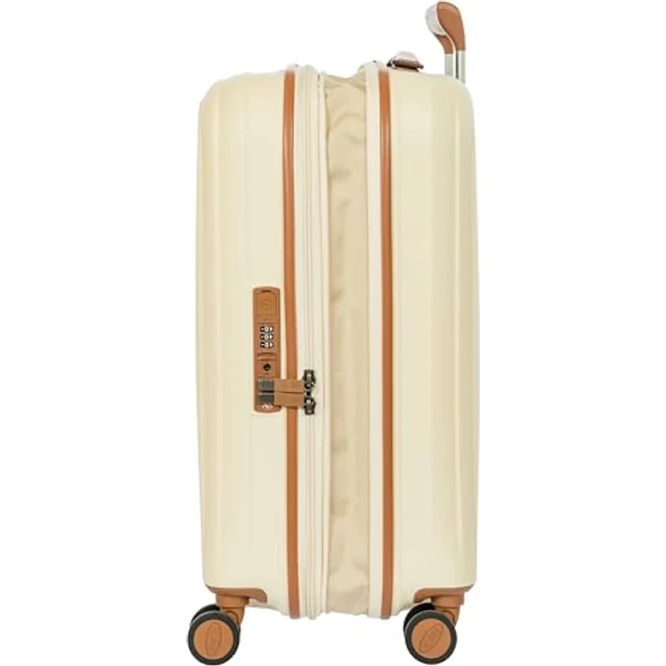 Bric's Taormina Trolley 55 cm Exp, erweiterbares Handgepäckstück in Cream Beige mit TSA-Zahlenschloss und durchdachter Innenaufteilung – Bild 4
