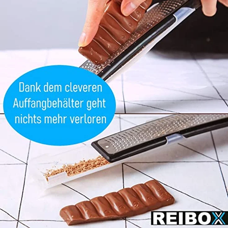 REIBOX Käse Reibe Zester Parmesan Hobel Schokoladen Zitronen Muskatnuss Raspel – Bild 4
