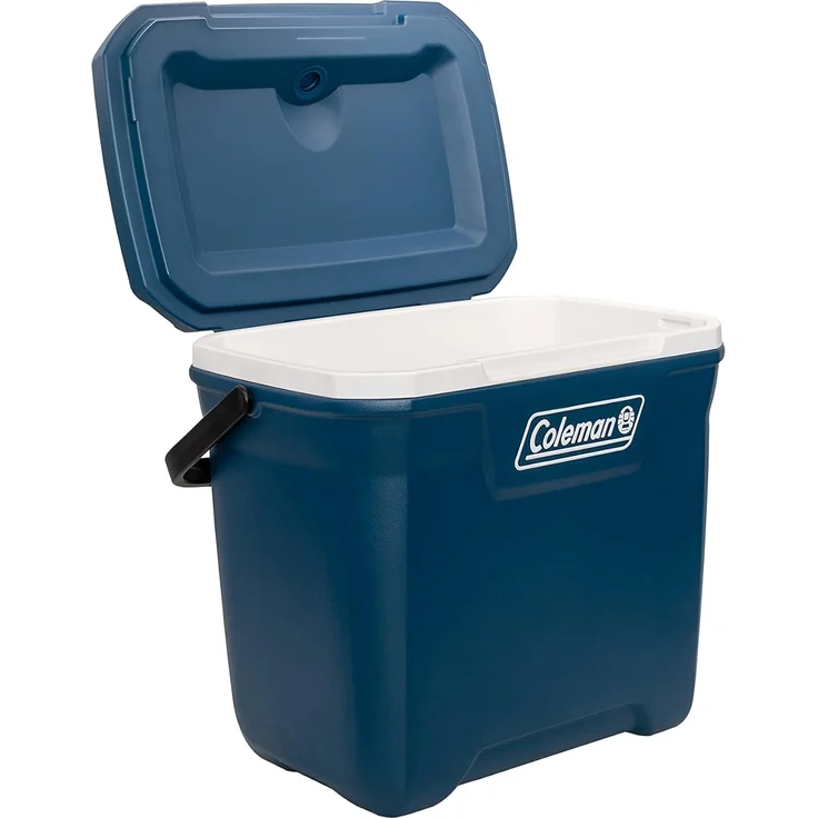 Coleman 2000037209 Xtreme 28 QT passive Kühlbox, Cooler, 26 Liter, geeignet für 8 x 1,5 Liter Flaschen, 36 x 0,33 Liter Dosen, Tragegriff, Deckel, Kunststoff, blau – Bild 2