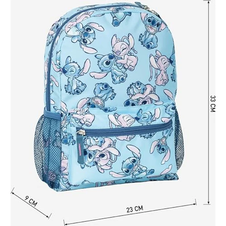 Lilo & Stitch Freizeitrucksack, stylischer Rucksack mit 33 CM Höhe, blau für Kinder – Bild 5