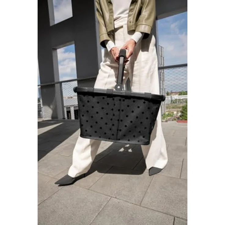 reisenthel Carrybag Einkaufstasche 48 cm, lila, aus 100% PET, faltbar und langlebig – Bild 9