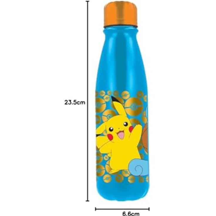 POKEMON JUEGO DE CARTAS Trinkflasche Distorsion, Aluminium, 600 ml, mit sicherem Verschluss und praktischem Ausguss – Bild 2