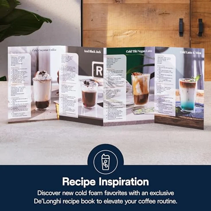 DELONGHI DLSC032 LatteCrema Cool Zubehörset, transparente Karaffe mit 4 doppelwandigen Thermogläsern für kalte Milchgetränke – Bild 9