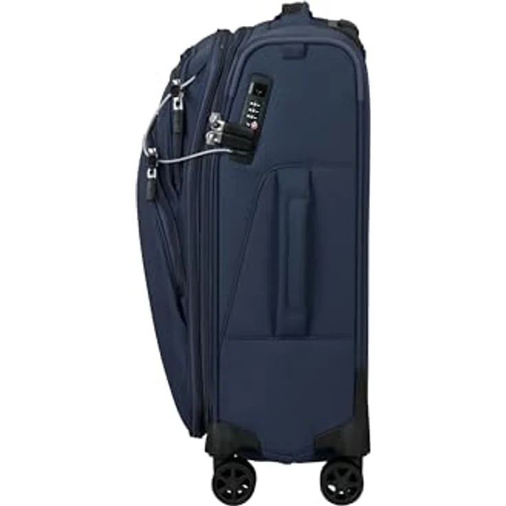 Samsonite Spark SNG, Handgepäck Koffer 55 x 40 x 23 cm, erweiterbar, 48/55L, Kunststoff, Blau (Midnight Blue) – Bild 3