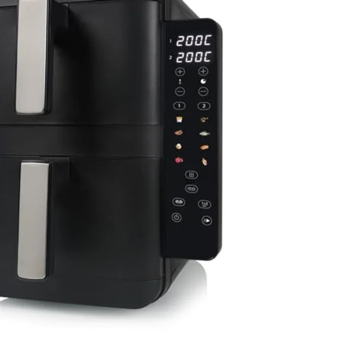 Tristar FR-9074, Vertikale Heißluftfritteuse mit 9 l Volumen, 2 Kochzonen und 2400 W Leistung – Bild 2