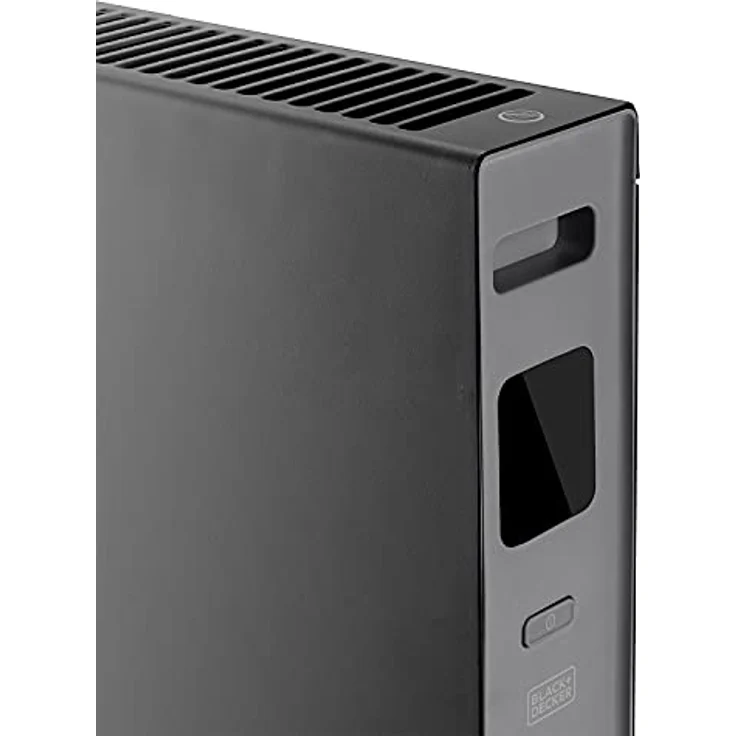 BLACK+DECKER BXCSH2001E - Gebläsekonvektor, Heizung, Lüftung, 2000W, LED-Anzeige, 2 Leistungsstufen, Timer, Überhitzungsschutz, Tragegriff, schwarz – Bild 4