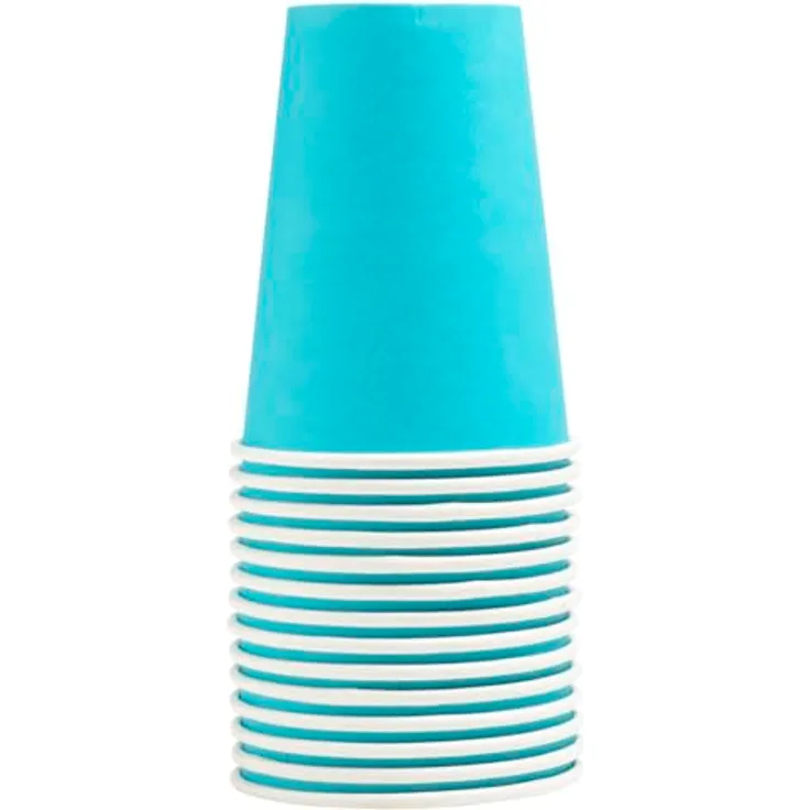 WHEN 21 Pro Tischdecke 89116i, 15 Becher, 20 cl, Karton, Türkis, FSC-zertifiziert