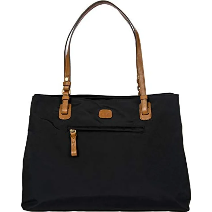 Brics X-Bag Schultertasche, 40 cm, modisches Design, Schwarz