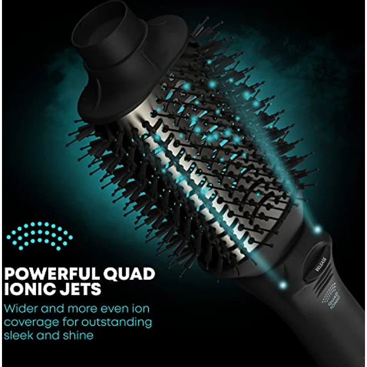 Revamp Progloss Volume & Style Hot Brush Styler – 4-in-1 Air Styler 1000 W – Trocknen, Entwirren, Volumenstyling, 2 Bürstenaufsätze und 3 Hitzestufen – Bild 2
