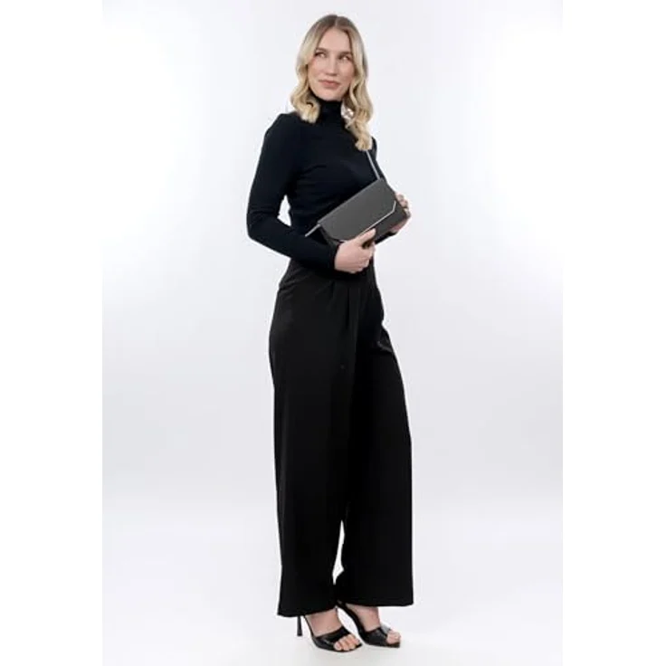 Tamaris Amalia Clutch Bag, elegante Clutch in Darkgrey mit abnehmbarer Kette und geräumigem Hauptfach – Bild 2