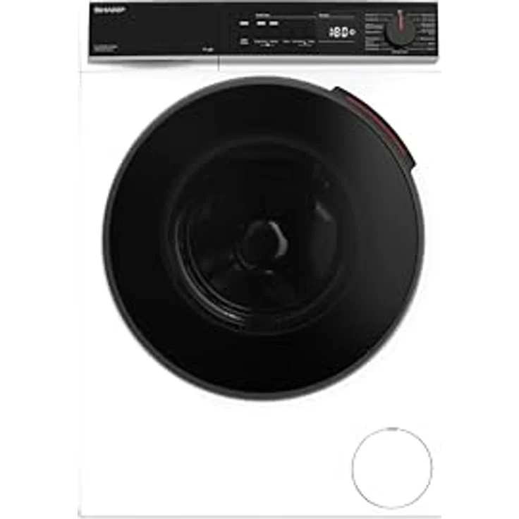 SHARP Waschmaschine ES-WNFB814CWDA-DE, 8 kg, Energieeffizienzklasse A, 1400 U/min, Inverter Motor, AquaStop, Dampffunktion, WiFi-Steuerung, Super Silent, Weiß – Bild 1