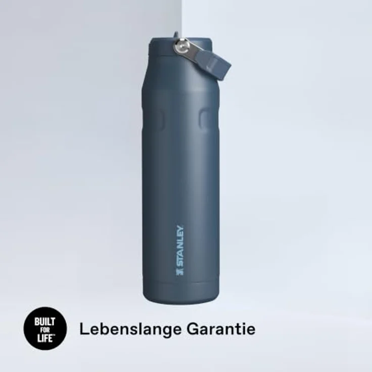 STANLEY 1913 Flip Straw Trinkflasche 1.06L - Navy, doppelwandige Vakuumisolierung, hält 4 Tage kalt, spülmaschinenfest – Bild 5