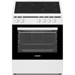 Oranier Elektro-Standherd 50 cm - weißer freistehender Elektro-Herd mit 47 Liter Backofen - 7 Funktionen - 4 Zonen Glaskeramik-Kochfeld - STE531