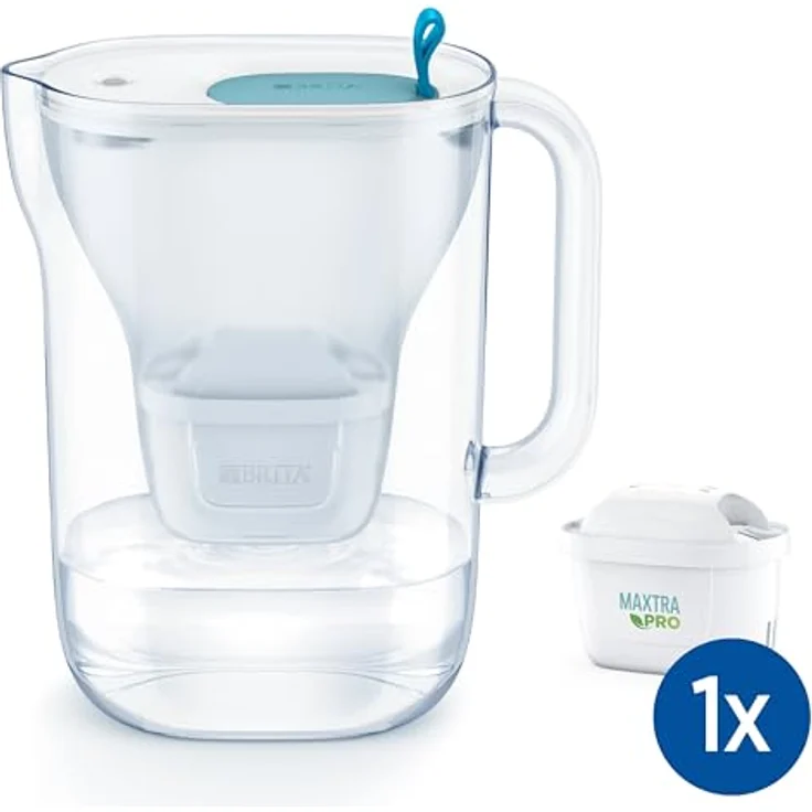 BRITA Filterkaraffe Style Cool, 2,4 l, Blau, inkl. 1 Filterkartusche MAXTRA PRO ALL-IN-1, spülmaschinenfest, mit Cashback in Belgien – Bild 2