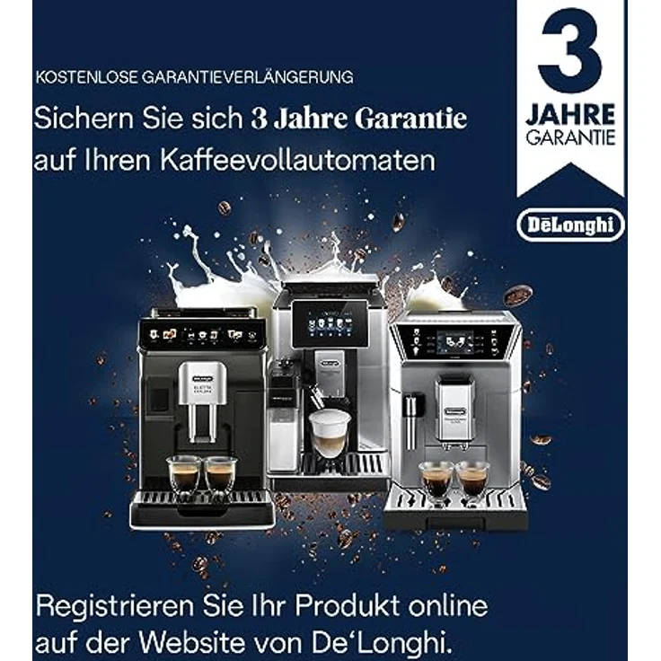 De'Longhi Dinamica Plus ECAM382.70.B, Automatischer Kaffeevollautomat mit 18 Rezepten, LatteCrema Hot und TFT-Display, Schwarz – Bild 9