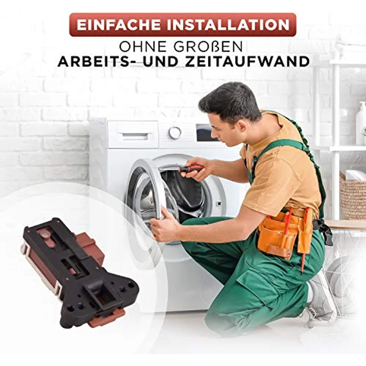 Beko Türsicherung 2805311600 für Waschmaschinen - Ersatzteil für Modelle von essentiel b, far, aya, saba, continental edison, listo, grundig, altus, selecline – Bild 5