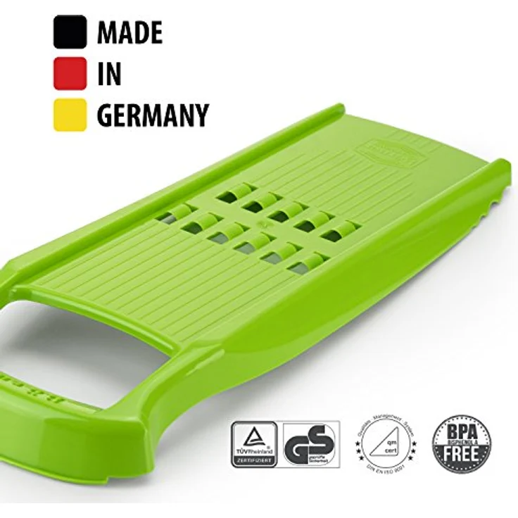 Börner Rösti PowerLine Kartoffelpuffereibe (Grün) • Gemüsereibe für Schweizer Rösti oder Zucchinipuffer • Gemüseschneider & Hobel ideal für Kartoffeln • Küchenhobe – Bild 5