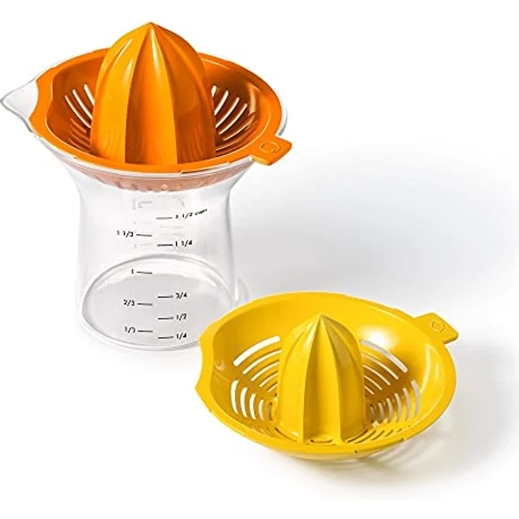OXO 11263400MLNYK Good Grips Citrus Juicer 2-in-1 Zitruspresse, plastik, Orange – Bild 8