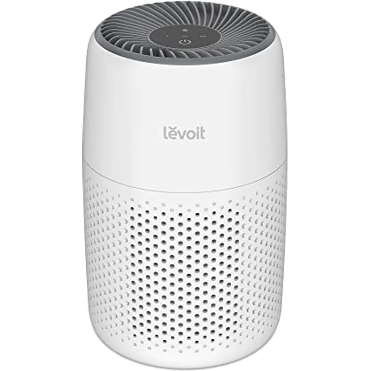 LEVOIT HEPA Luftreiniger mit Aromatherapie, 7 Watt energiesparend, Air Purifier mit 3 Geschwindigkeiten gegen Schimmel Staub Tierhaare bis zu 0,3 μm für Allergiker Schlafzimmer, 25dB, Weiß
