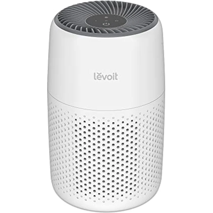 LEVOIT HEPA Luftreiniger mit Aromatherapie, 7 Watt energiesparend, Air Purifier mit 3 Geschwindigkeiten gegen Schimmel Staub Tierhaare bis zu 0,3 μm für Allergiker Schlafzimmer, 25dB, Weiß – Bild 1