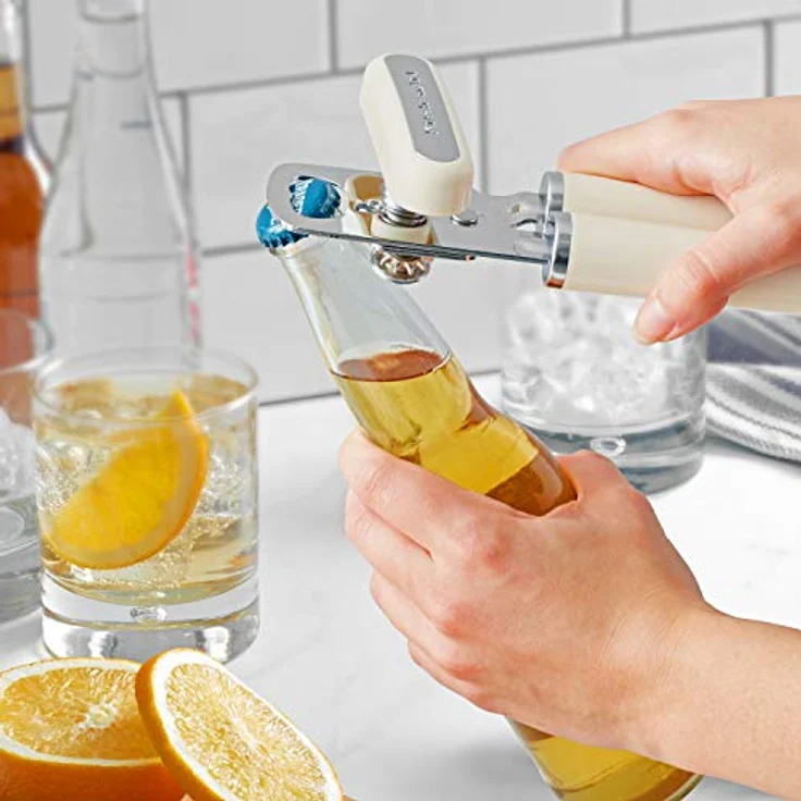 KitchenAid Classic Multifunktions-Dosenöffner / Flaschenöffner, 21,6 cm, mandelfarben – Bild 5